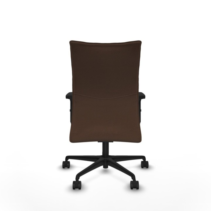 Albacete confidente sincro bali marrón oscuro brazos 2D base nailon ruedas 65 mm nailon