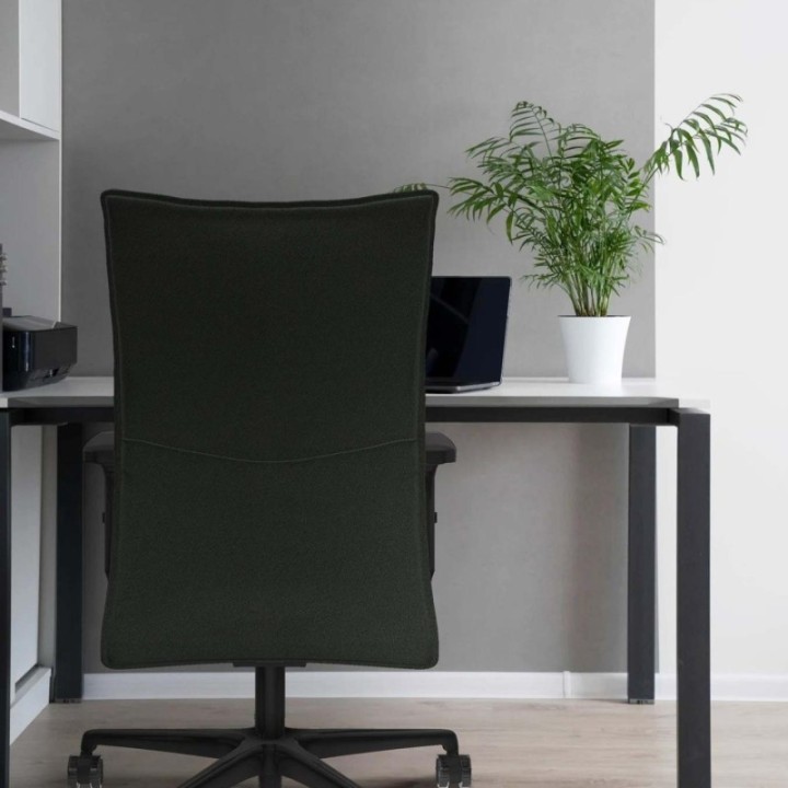 Albacete confidente sincro bali marrón oscuro brazos 2D base nailon ruedas 65 mm nailon