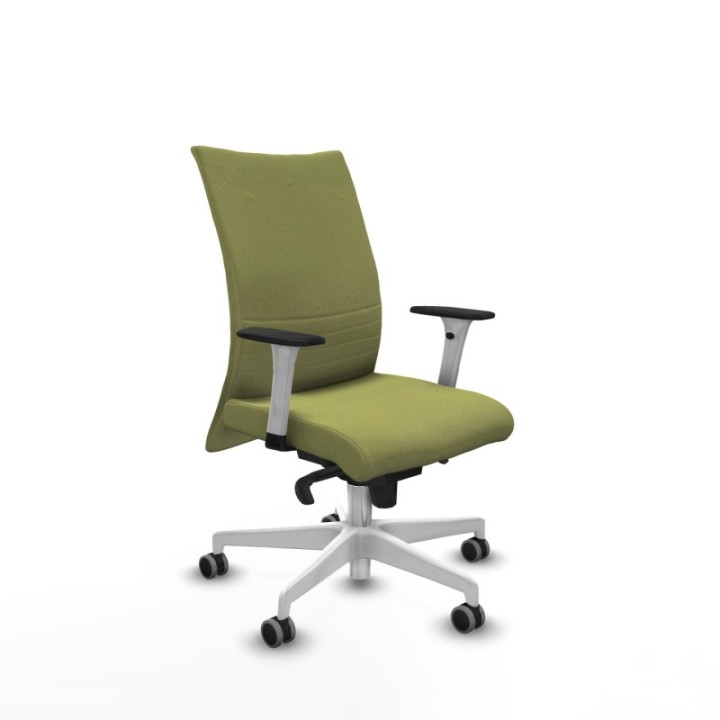 Albacete confidente sincro bali verde oliva brazos 1D blancos base blanca ruedas 65mm engomadas