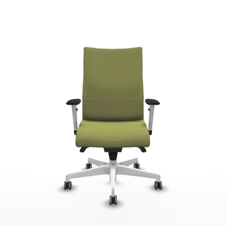 Albacete confidente sincro bali verde oliva brazos 1D blancos base blanca ruedas 65mm engomadas