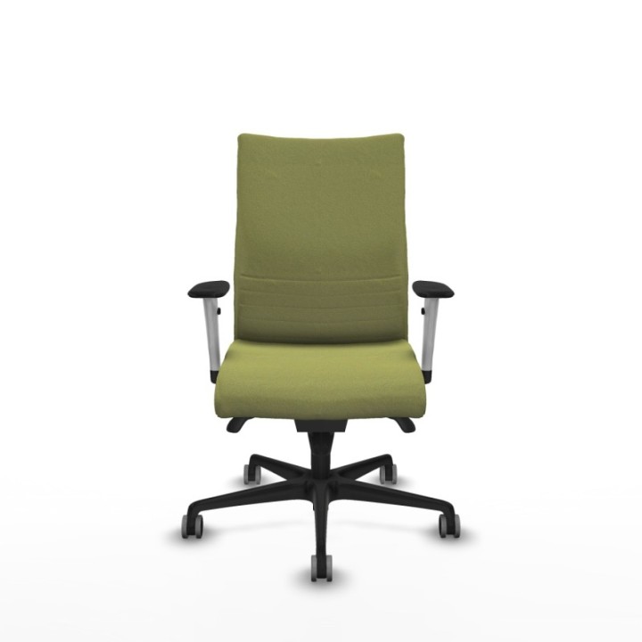 Albacete confidente sincro bali verde oliva brazos 1D blancos base nailon ruedas 65mm engomadas