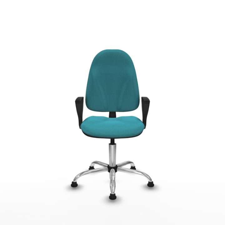 Algarra CP bali turquesa brazos fijos base cromada topes