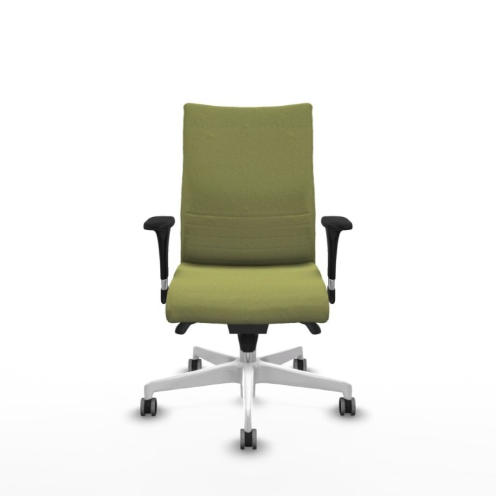 Albacete confidente sincro bali verde oliva brazos 1D base blanca ruedas 65mm engomadas