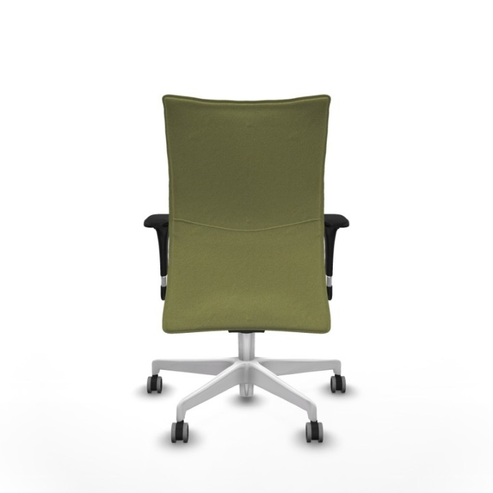 Albacete confidente sincro bali verde oliva brazos 1D base blanca ruedas 65mm engomadas