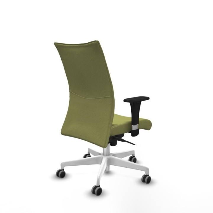 Albacete confidente sincro bali verde oliva brazos 1D base blanca ruedas 65mm engomadas