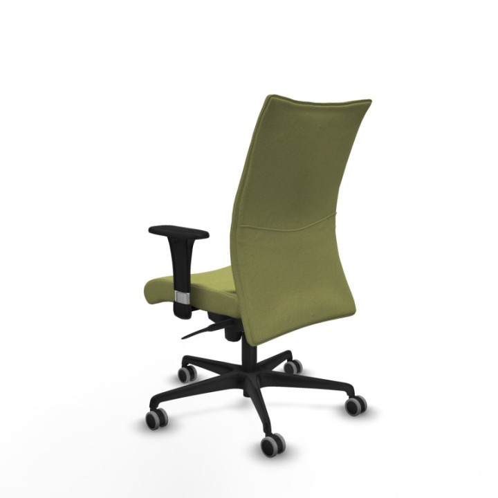 Albacete confidente sincro bali verde oliva brazos 1D base nailon ruedas 65mm engomadas