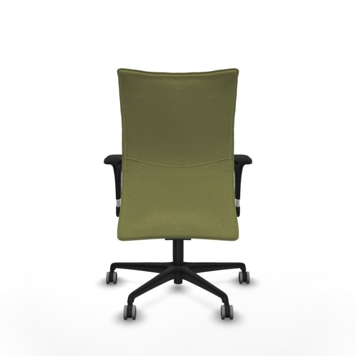 Albacete confidente sincro bali verde oliva brazos 1D base nailon ruedas 65mm engomadas