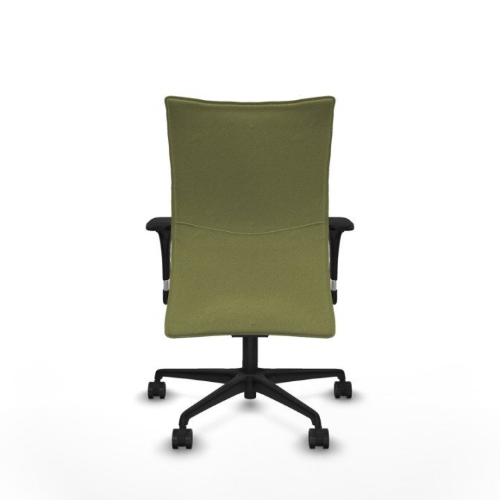 Albacete confidente sincro bali verde oliva brazos 1D base nailon ruedas 65 mm nailon