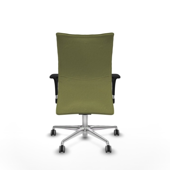 Albacete confidente sincro bali verde oliva brazos 1D base aluminio ruedas 65mm engomadas