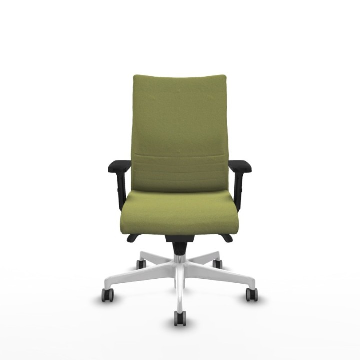 Albacete confidente sincro bali verde oliva brazos 2D base blanca ruedas 65mm engomadas