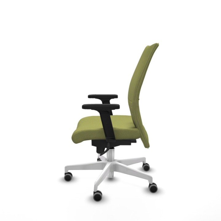 Albacete confidente sincro bali verde oliva brazos 2D base blanca ruedas 65mm engomadas