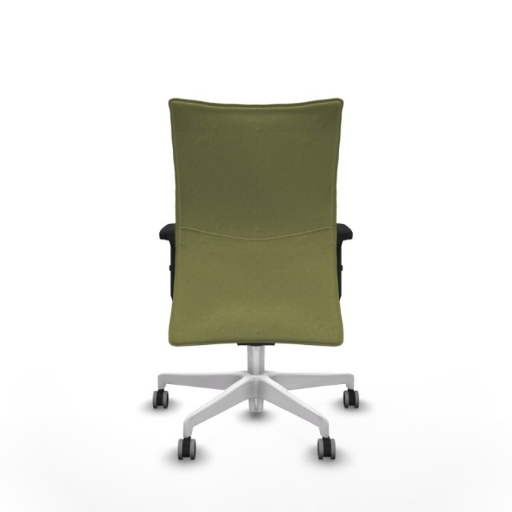 Albacete confidente sincro bali verde oliva brazos 2D base blanca ruedas 65mm engomadas