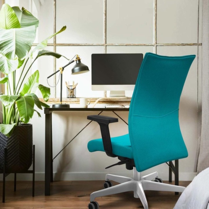 Albacete confidente sincro bali verde oliva brazos 2D base blanca ruedas 65mm engomadas