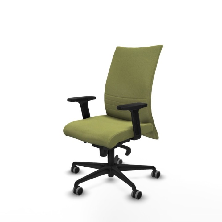 Albacete confidente sincro bali verde oliva brazos 2D base nailon ruedas 65mm engomadas