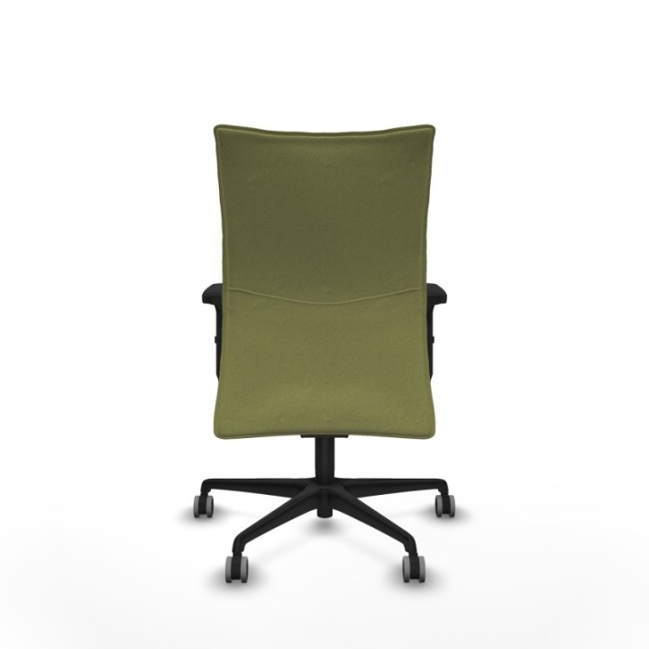 Albacete confidente sincro bali verde oliva brazos 2D base nailon ruedas 65mm engomadas