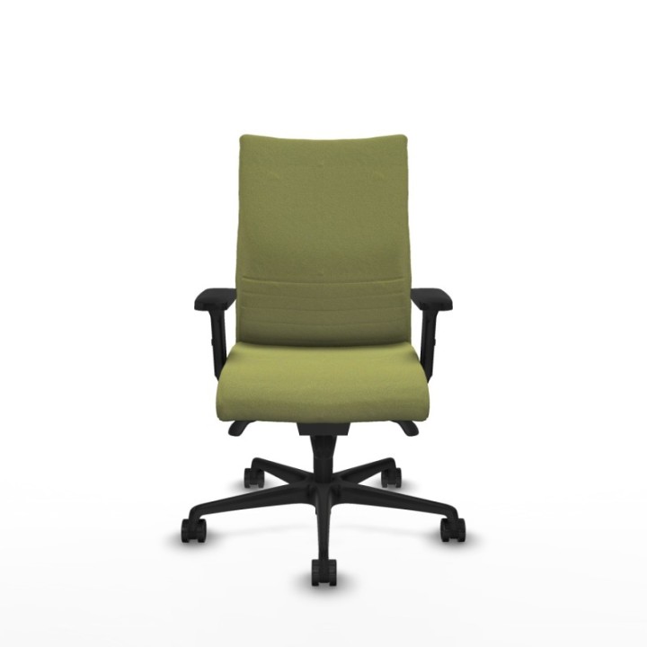 Albacete confidente sincro bali verde oliva brazos 2D base nailon ruedas 65 mm nailon