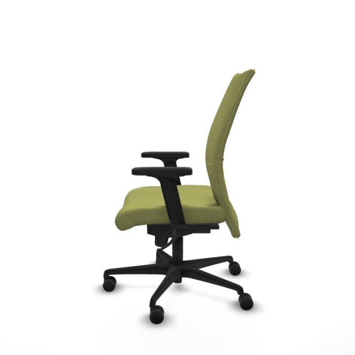 Albacete confidente sincro bali verde oliva brazos 2D base nailon ruedas 65 mm nailon