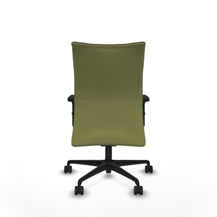 Albacete confidente sincro bali verde oliva brazos 2D base nailon ruedas 65 mm nailon