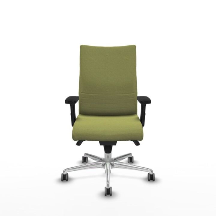 Albacete confidente sincro bali verde oliva brazos 2D base aluminio ruedas 65mm engomadas