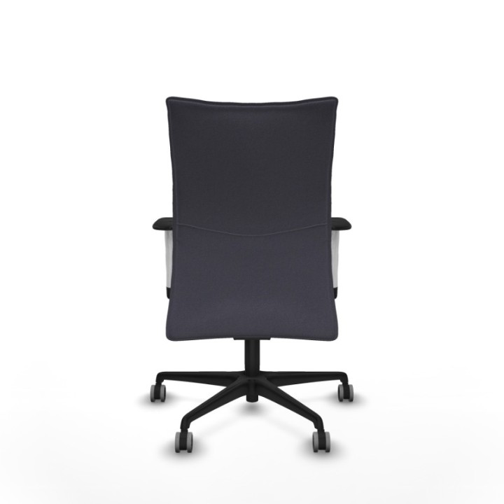 Albacete confidente sincro bali gris oscuro brazos 1D blancos base nailon ruedas 65mm engomadas