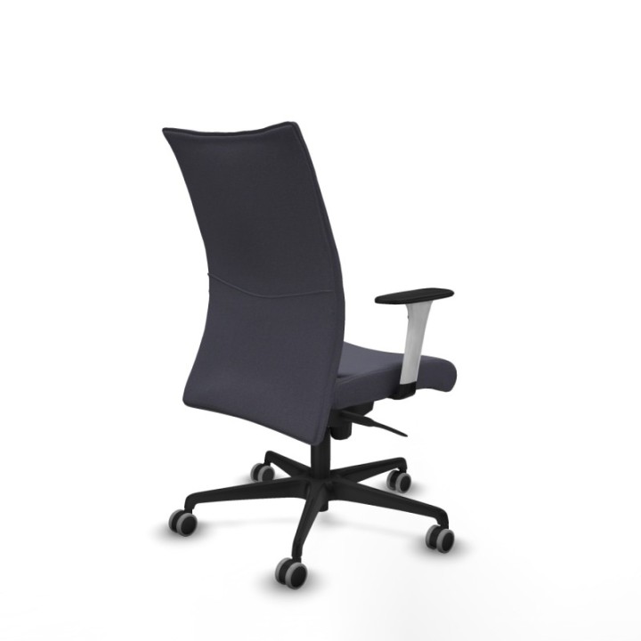 Albacete confidente sincro bali gris oscuro brazos 1D blancos base nailon ruedas 65mm engomadas