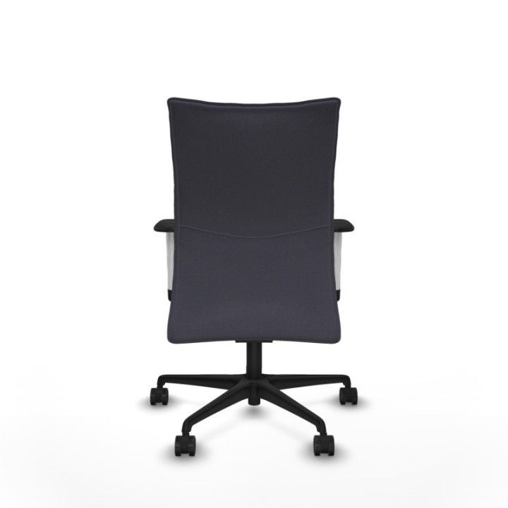 Albacete confidente sincro bali gris oscuro brazos 1D blancos base nailon ruedas 65 mm nailon