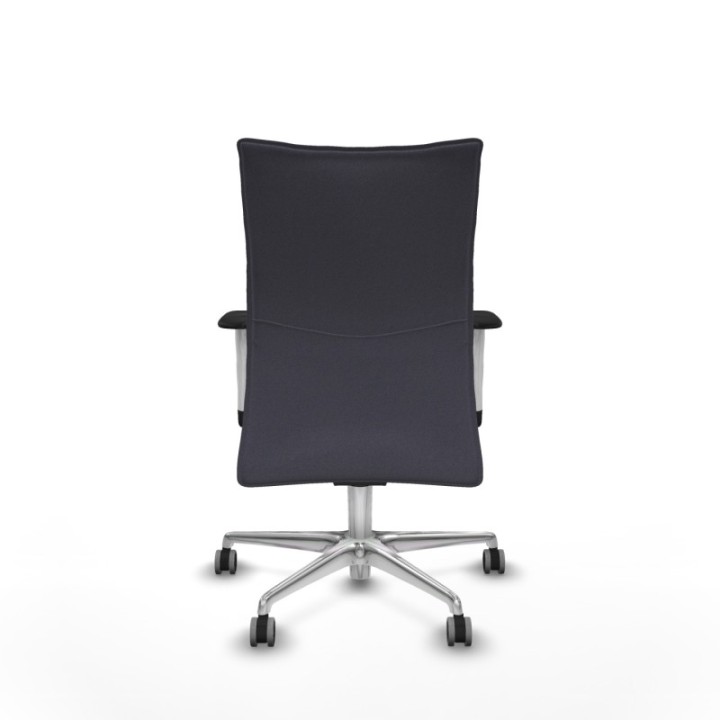 Albacete confidente sincro bali gris oscuro brazos 1D blancos base aluminio ruedas 65mm engomadas