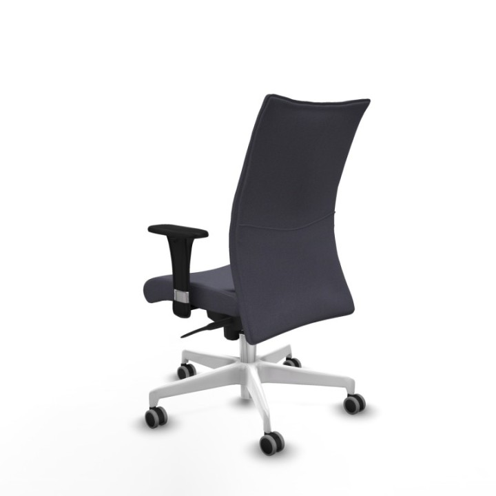 Albacete confidente sincro bali gris oscuro brazos 1D base blanca ruedas 65mm engomadas