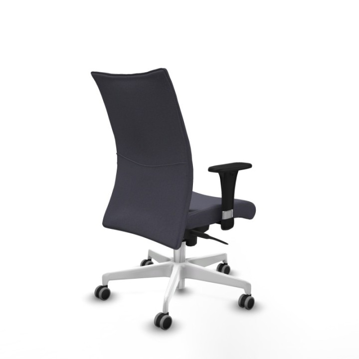 Albacete confidente sincro bali gris oscuro brazos 1D base blanca ruedas 65mm engomadas