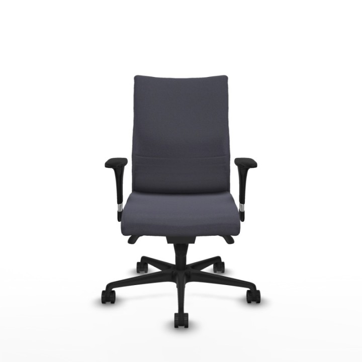 Albacete confidente sincro bali gris oscuro brazos 1D base nailon ruedas 65 mm nailon