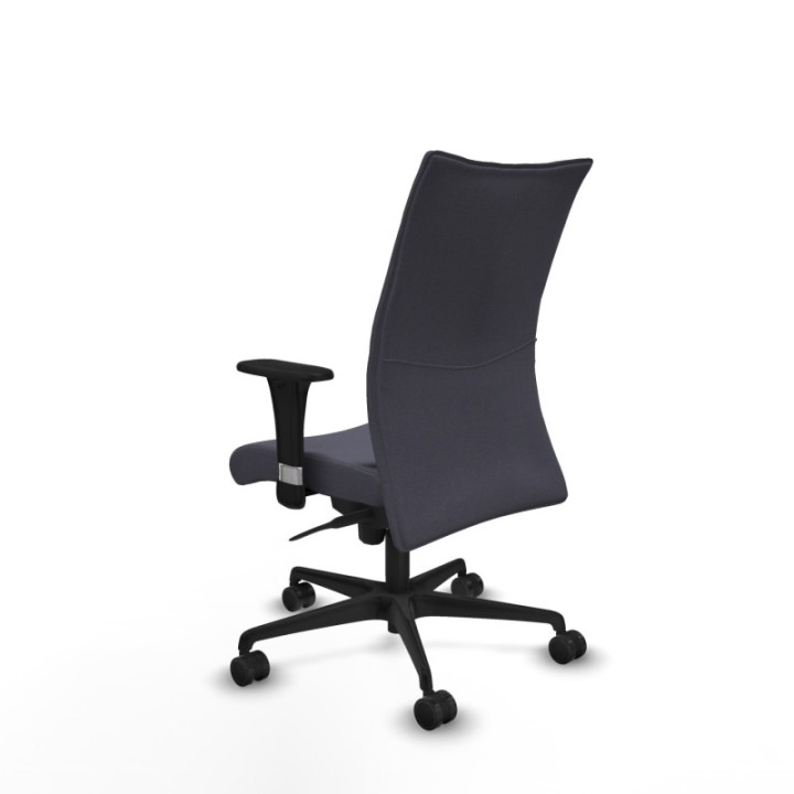 Albacete confidente sincro bali gris oscuro brazos 1D base nailon ruedas 65 mm nailon