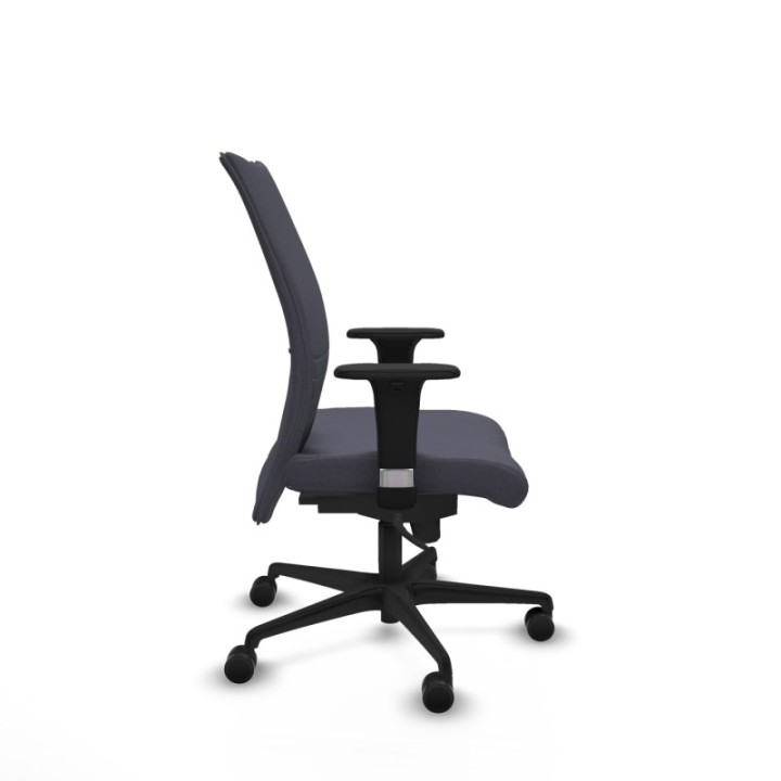 Albacete confidente sincro bali gris oscuro brazos 1D base nailon ruedas 65 mm nailon