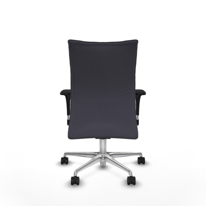 Albacete confidente sincro bali gris oscuro brazos 1D base aluminio ruedas 65 mm nailon