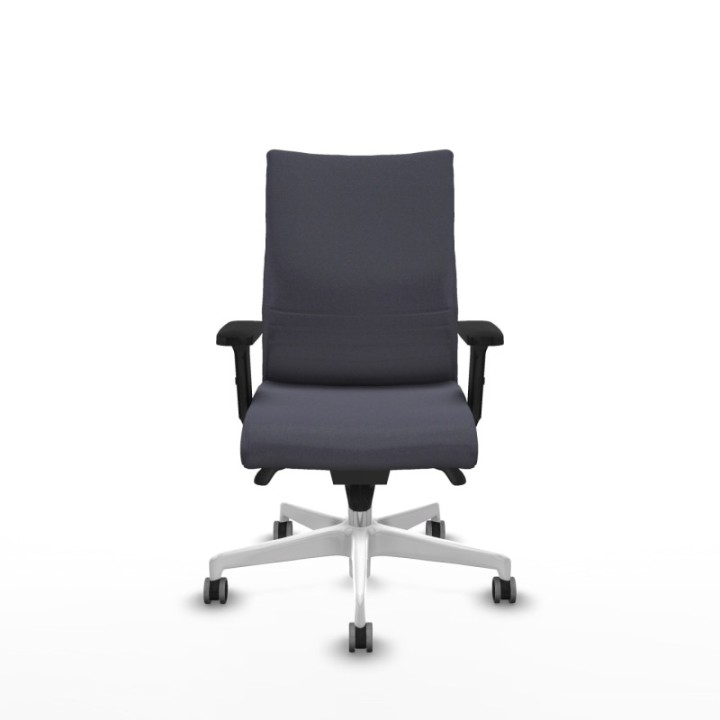 Albacete confidente sincro bali gris oscuro brazos 2D base blanca ruedas 65mm engomadas