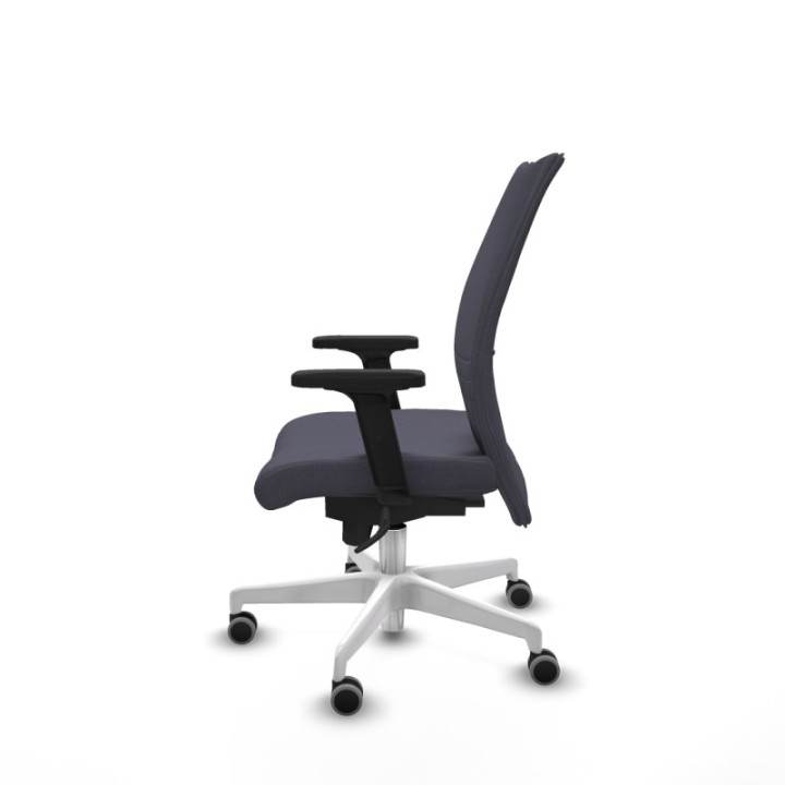 Albacete confidente sincro bali gris oscuro brazos 2D base blanca ruedas 65mm engomadas