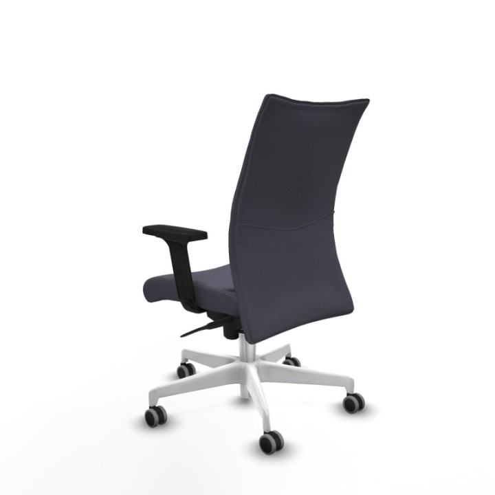 Albacete confidente sincro bali gris oscuro brazos 2D base blanca ruedas 65mm engomadas