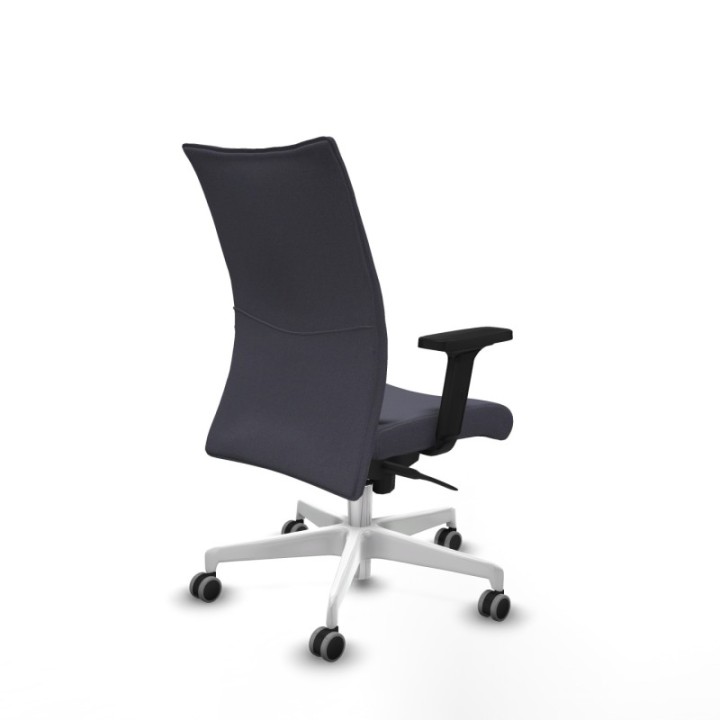 Albacete confidente sincro bali gris oscuro brazos 2D base blanca ruedas 65mm engomadas