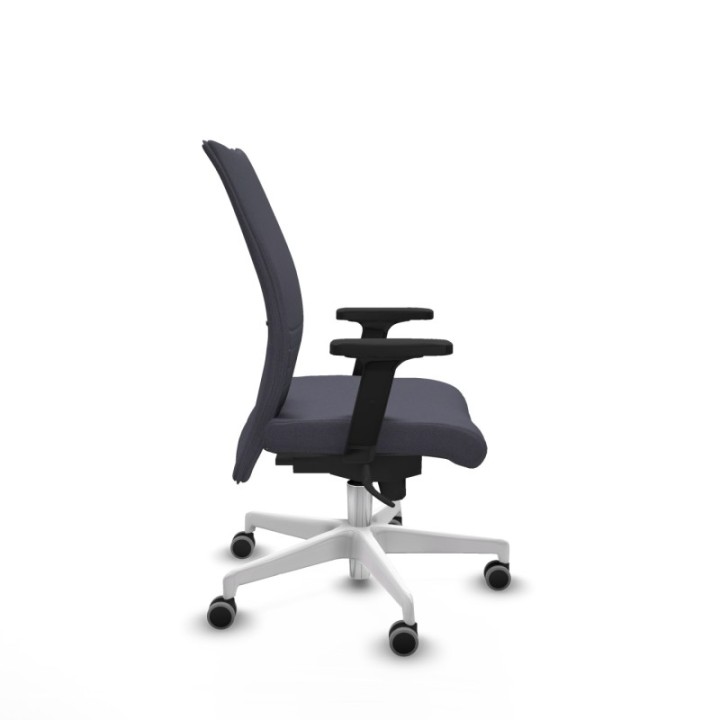 Albacete confidente sincro bali gris oscuro brazos 2D base blanca ruedas 65mm engomadas