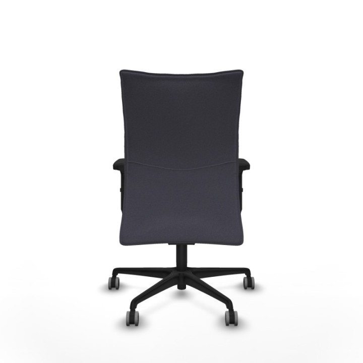 Albacete confidente sincro bali gris oscuro brazos 2D base nailon ruedas 65mm engomadas