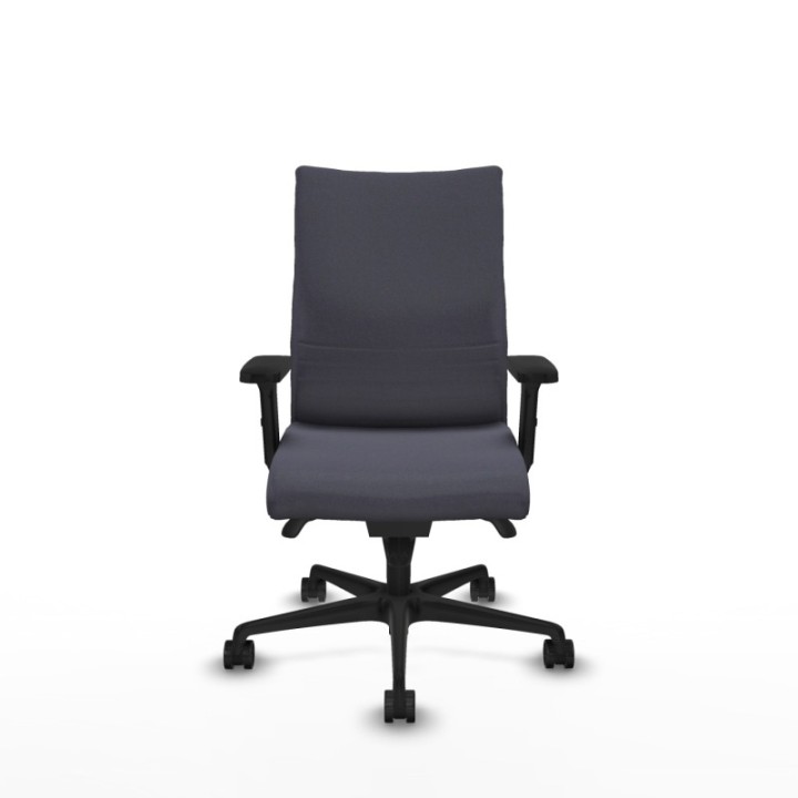 Albacete confidente sincro bali gris oscuro brazos 2D base nailon ruedas 65 mm nailon