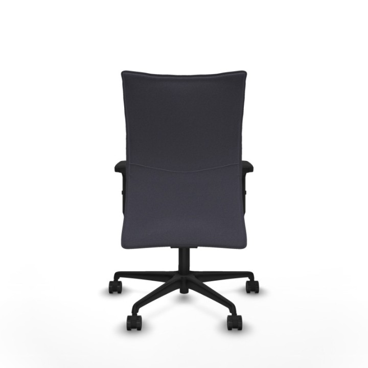 Albacete confidente sincro bali gris oscuro brazos 2D base nailon ruedas 65 mm nailon