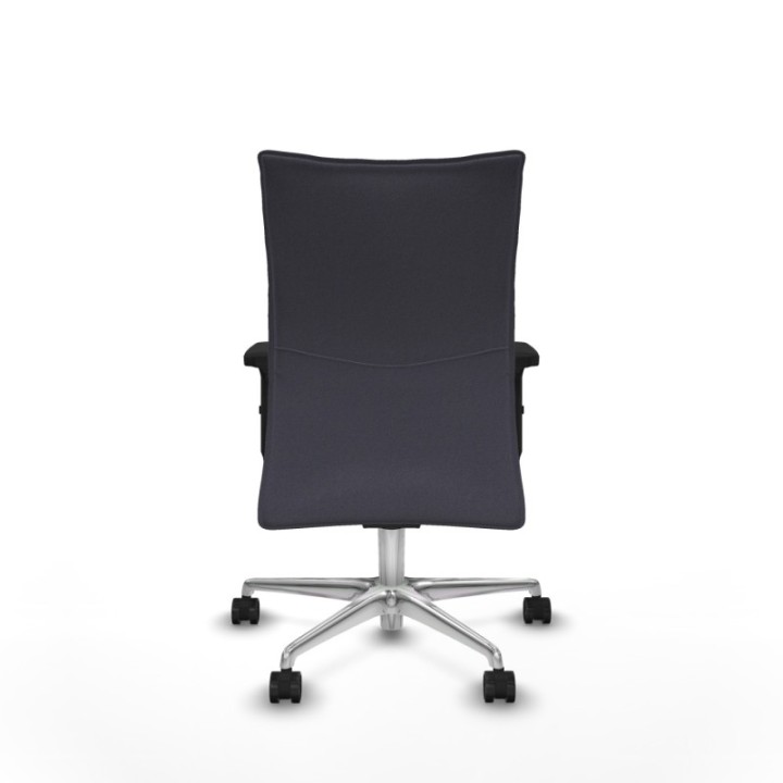 Albacete confidente sincro bali gris oscuro brazos 2D base aluminio ruedas 65 mm nailon