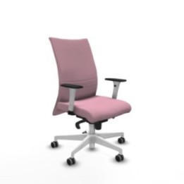 Albacete confidente sincro bali rosa brazos 1D blancos base blanca ruedas 65mm engomadas