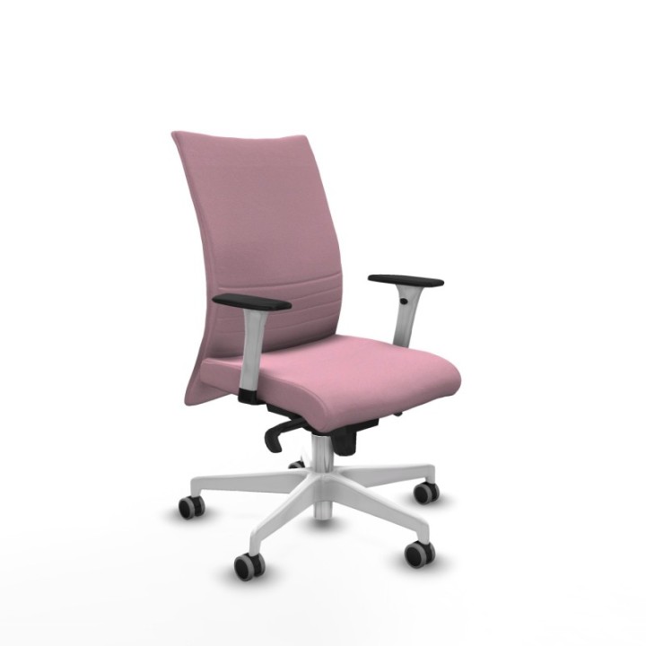 Albacete confidente sincro bali rosa brazos 1D blancos base blanca ruedas 65mm engomadas