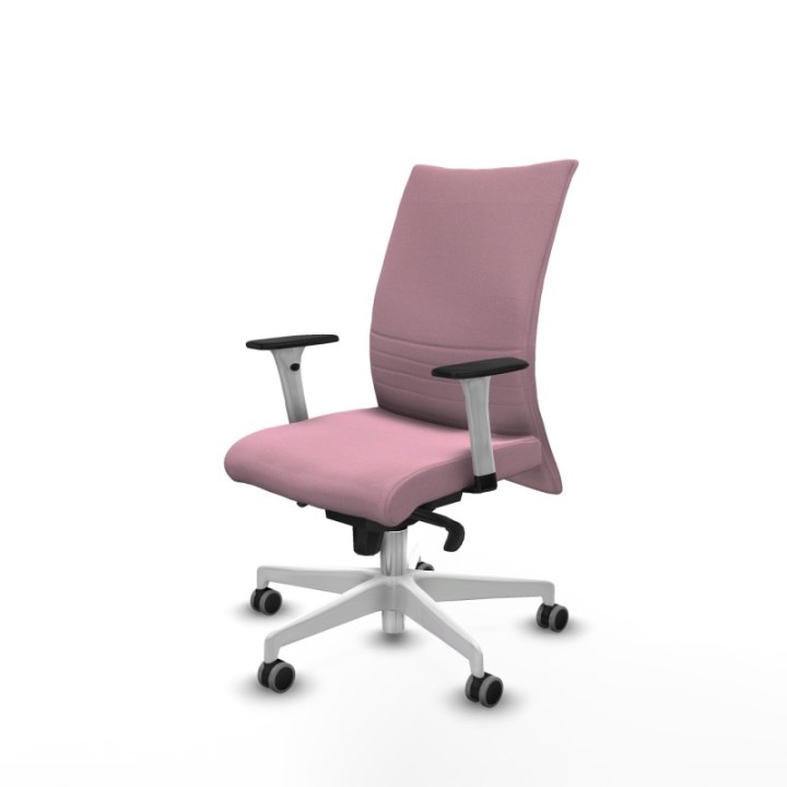 Albacete confidente sincro bali rosa brazos 1D blancos base blanca ruedas 65mm engomadas