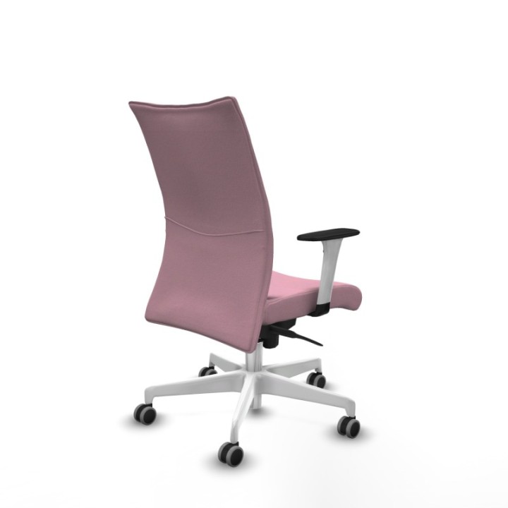 Albacete confidente sincro bali rosa brazos 1D blancos base blanca ruedas 65mm engomadas