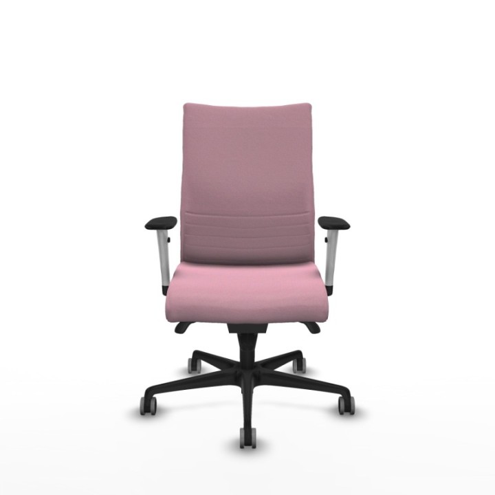 Albacete confidente sincro bali rosa brazos 1D blancos base nailon ruedas 65mm engomadas