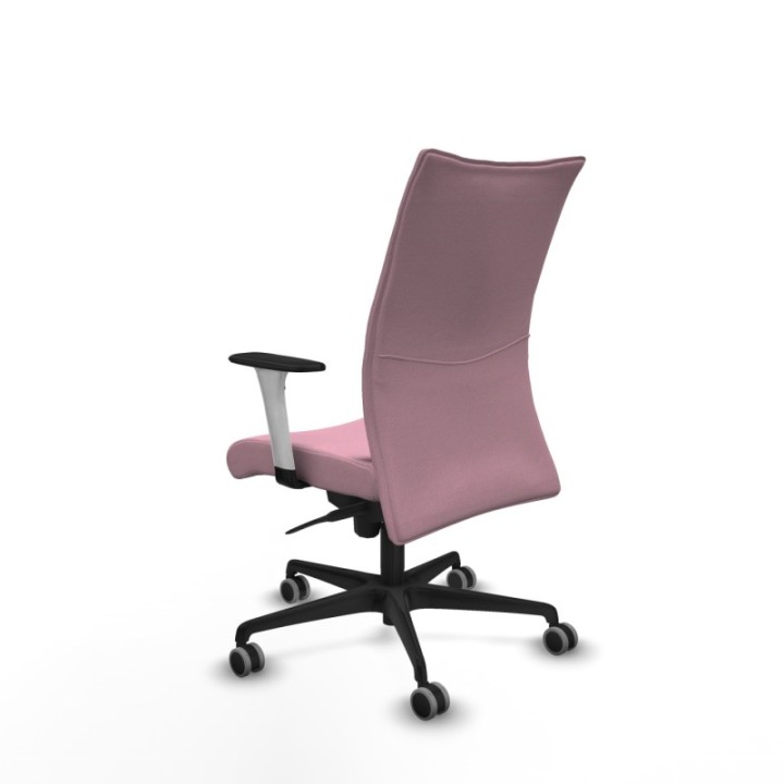 Albacete confidente sincro bali rosa brazos 1D blancos base nailon ruedas 65mm engomadas