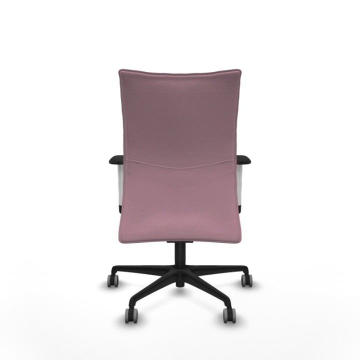 Albacete confidente sincro bali rosa brazos 1D blancos base nailon ruedas 65mm engomadas