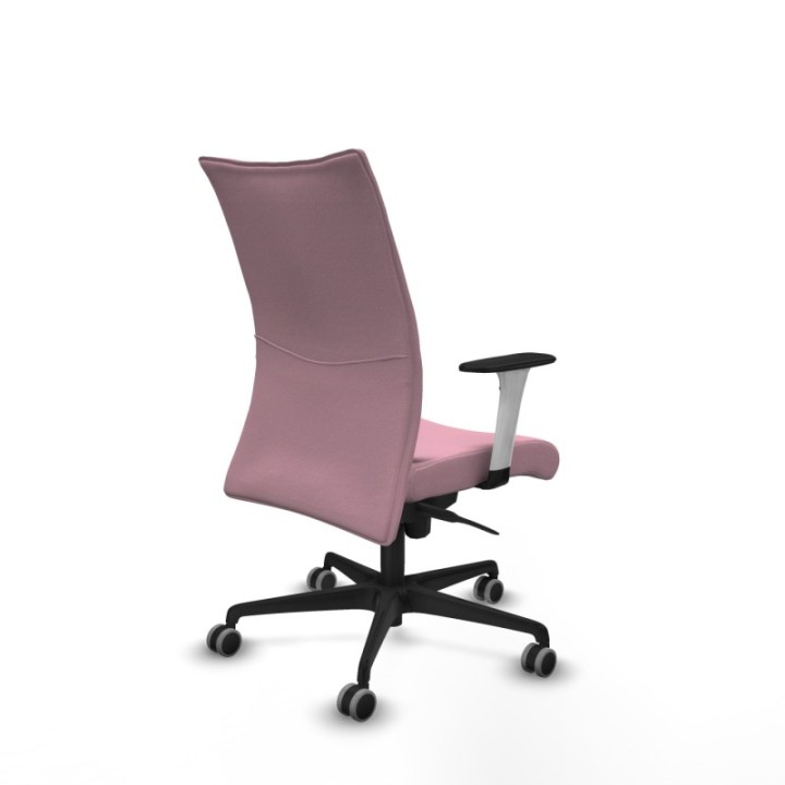 Albacete confidente sincro bali rosa brazos 1D blancos base nailon ruedas 65mm engomadas